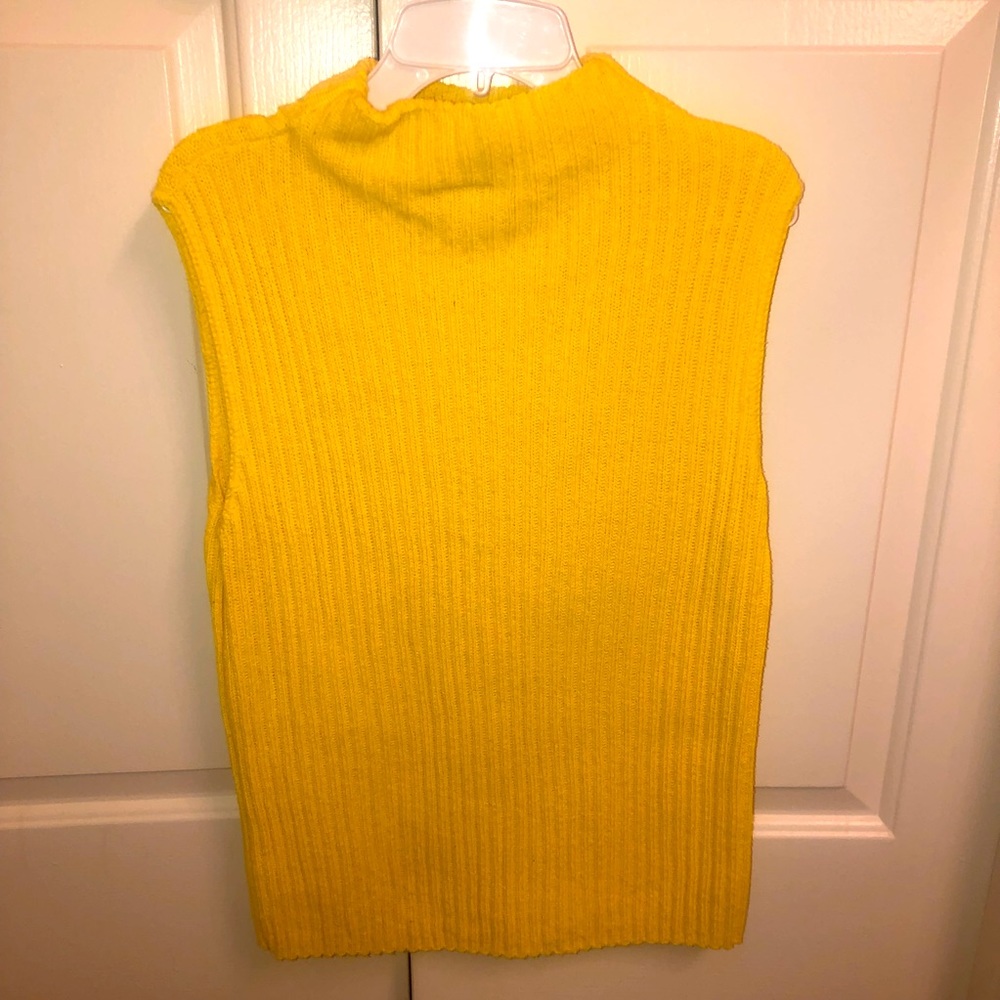 Yellow Sleeveless Sweater